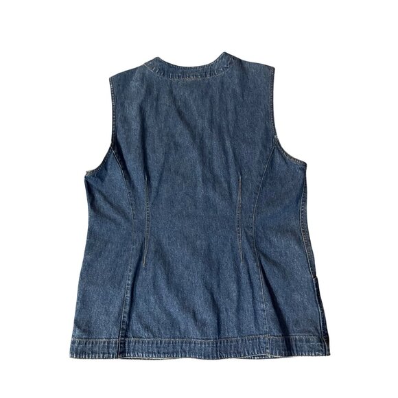 Stonebridge Blue Denim Button-Up Vest Womens L? Casual Wear - Picture 4 of 13